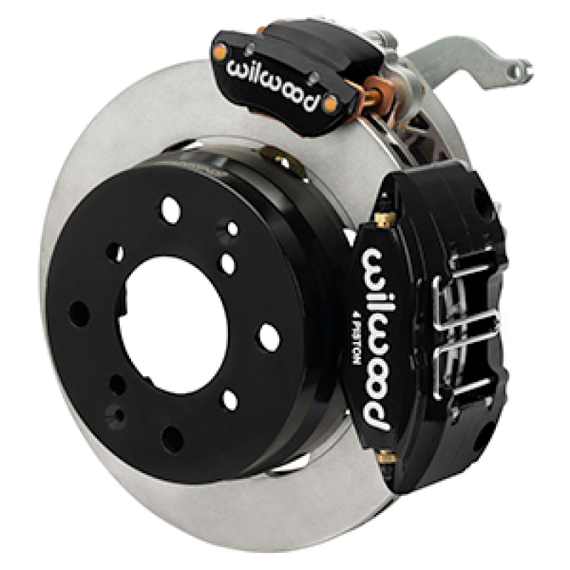 Wilwood 140-17475 Rear Powerlite Big Brake Kit, Plain Face Rotors, Black - 1970-1976 Porsche 914