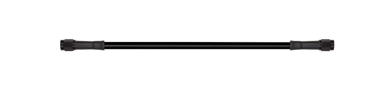 Goodridge 30346TB-BK 46 inch Universal Brake Line Assembly - Black Hose with Black Zinc Fittings