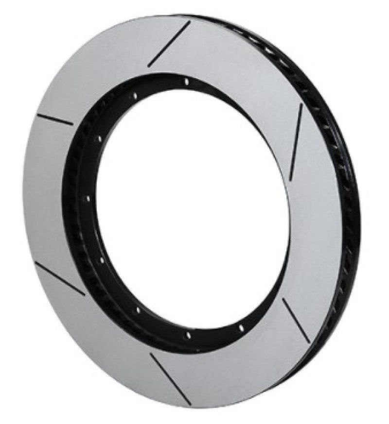 Wilwood GT60 Spec-37 Curved Vane LH Rotor 160-13790-GTB - 15.50 x 1.38 Black 12-Bolt on 10.25in