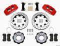 Wilwood 140-11899-DR DynaPro 6 Front Big Brake Hat Kit - Red 6-Piston Calipers, 12.19in x 0.81in Drilled Rotors - 2011 and Newer Ford Fiesta