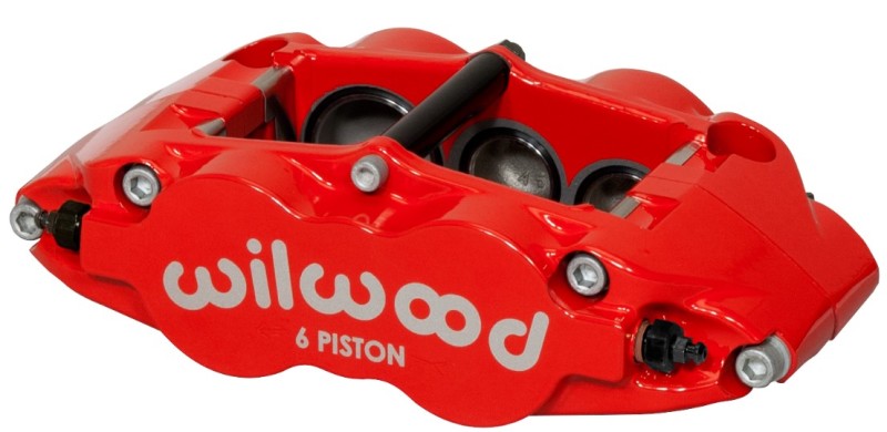 Wilwood Forged Narrow Superlite 6R Caliper 120-12003-RD - Left Radial Mount, Red
