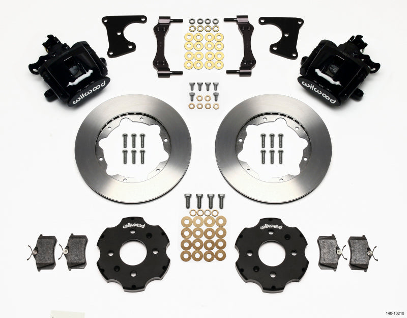 Wilwood CPB Rear Brake Kit 140-10210 with 11.00 in Rotors - Honda Civic / Acura Integra Drum Rear, 2.71 in Hub Offset