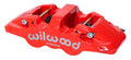 Wilwood Aero4-DS Four-Piston Forged Caliper 120-14440-RD - Red, 1.12 in Pistons, 1.10 in Rotor