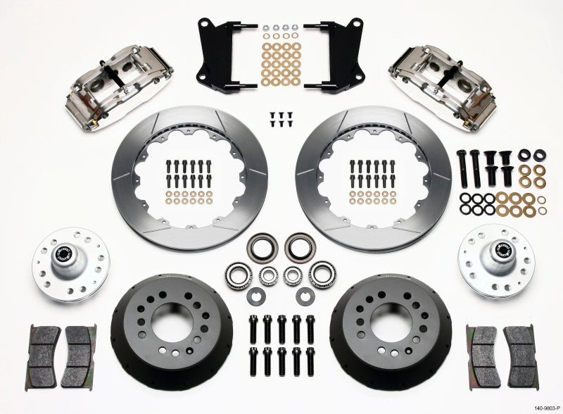 Wilwood Narrow Superlite 6R Front Hub Kit 12.88in Polished - 1967-1969 Camaro (140-9803-P)