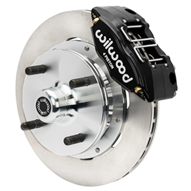 Wilwood Powerlite Front Brake Kit 140-17473 Plain Face Rotors Black - 1970-1972 Porsche 914