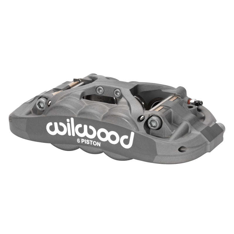 Wilwood XRS6R Left-Hand Radial Mount Brake Caliper 120-17212, 1.62/1.12/1.12 in Pistons, 1.10 in Rotor, Anodized