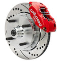 Wilwood Powerlite Front Brake Kit 140-17473-DR Drilled and Slotted Rotors Red - 1970-1972 Porsche 914