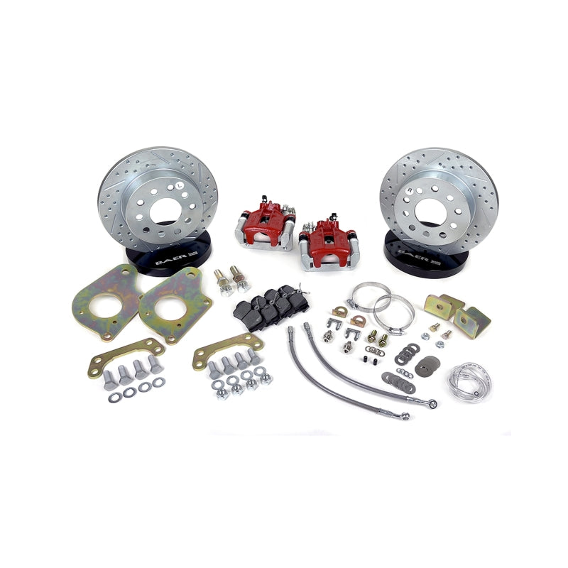 Baer Classic Series 10.5in Rear Disc Brake Conversion Kit 4302519R Red - 1978-1988 GM Malibu, El Camino, Monte Carlo, Regal