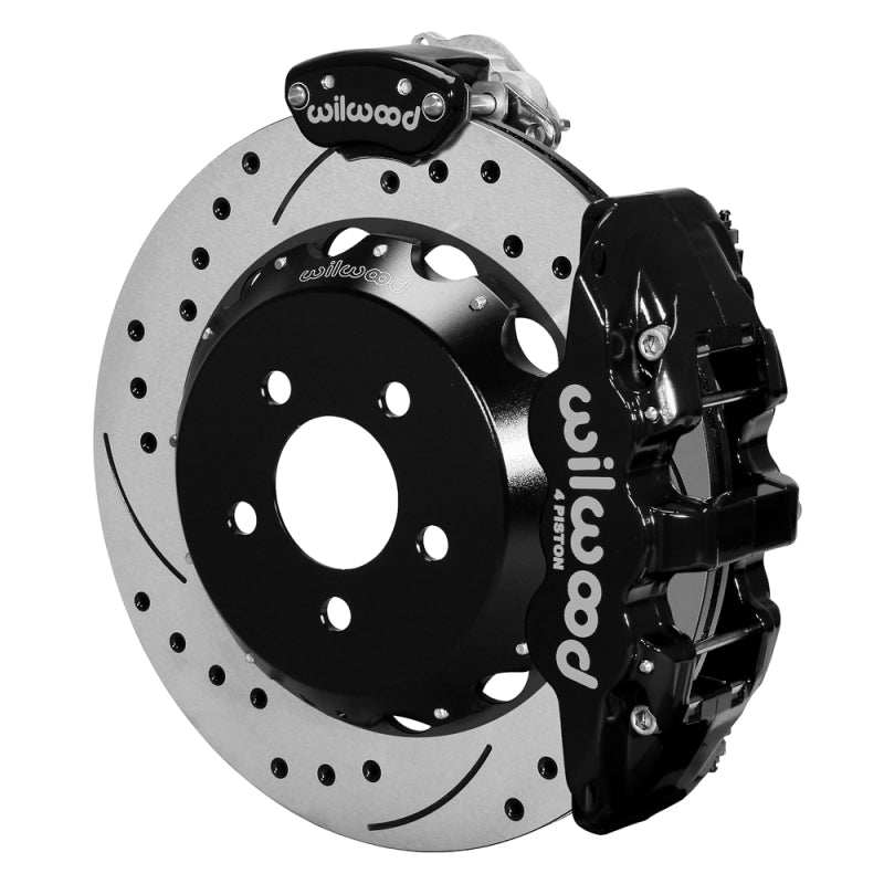 Wilwood AERO4 Rear Kit 14.00 x 1.10 Inch GT SRP Rotor - C7 Corvette Front Spindle, 140-17142-D
