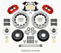 Wilwood Narrow Superlite 6R Front Hub Kit Drilled Red 14.00in 140-15279-DR - 1982-1992 Camaro
