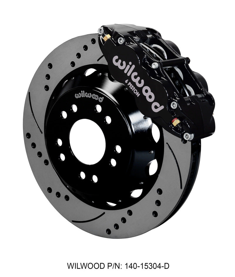 Wilwood 140-15304-D Superlite 6R Front Big Brake Kit 14in Drilled Rotors - 1963-1987 Chevrolet C10 with Wilwood Pro Spindles