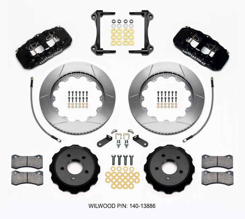 Wilwood AERO6 Front Big Brake Kit 14.00in Rotors w/Lines - 2015-2023 Ford Mustang