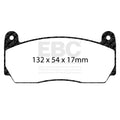 EBC Racing Yellowstuff Brake Pad Set DP4002/2SS for Apollo-4 Calipers - 2012-2019 BMW 3-Series F30 F31 F34