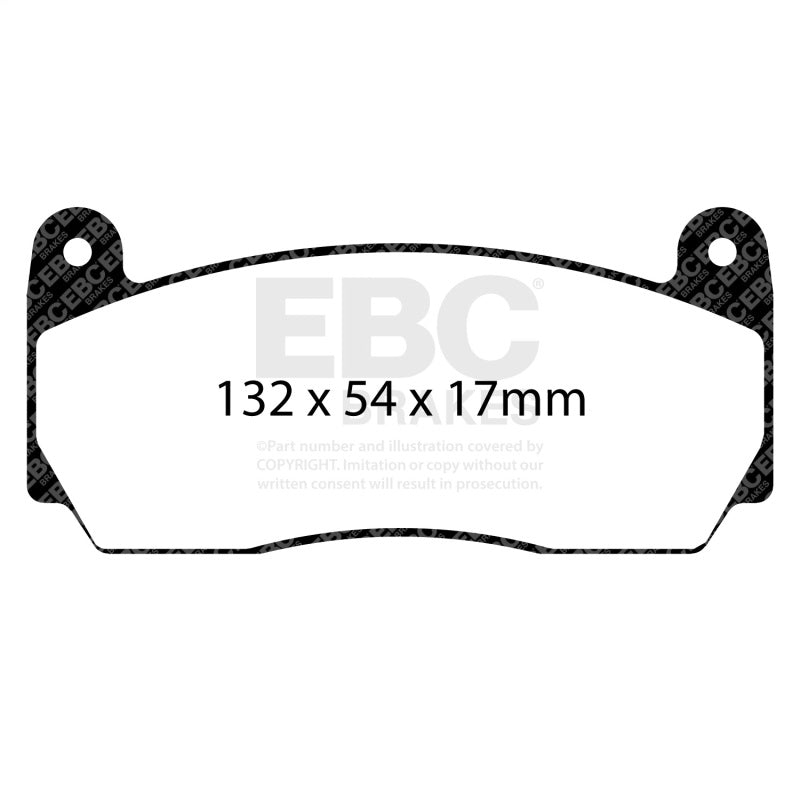 EBC Racing Yellowstuff Brake Pad Set DP4002/2SS for Apollo-4 Calipers - 2012-2019 BMW 3-Series F30 F31 F34