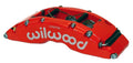 Wilwood TC6R Radial Mount 6-Piston Rear Caliper 120-14318-RSR - Left Side, Red, 1.38in Rotor