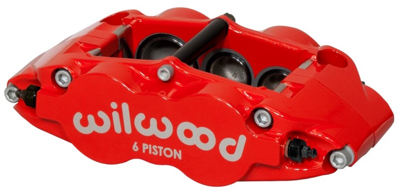 Wilwood Superlite 6R Narrow Forged Brake Caliper 120-14539-RD Red 6-Piston Right-Hand