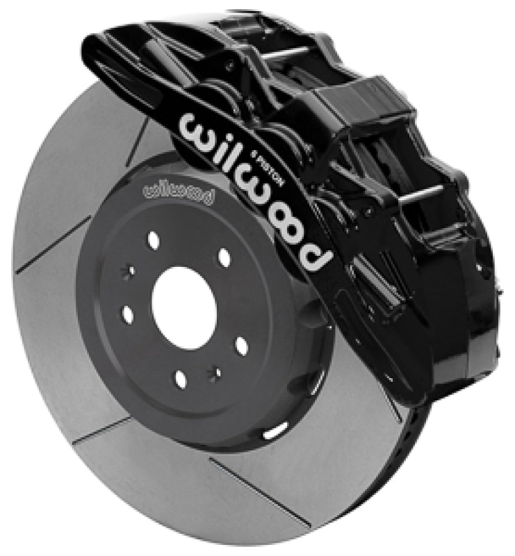 Wilwood SX6R Dynamic Front Big Brake Kit 15in Slotted Rotors Black Calipers - 2020+ Chevrolet C8 Corvette
