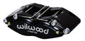 Wilwood DynaPro Radial Mount 4-Piston Caliper 120-7374-BK - 1.25in Pistons, 0.81in Rotor, Black Powder Coat