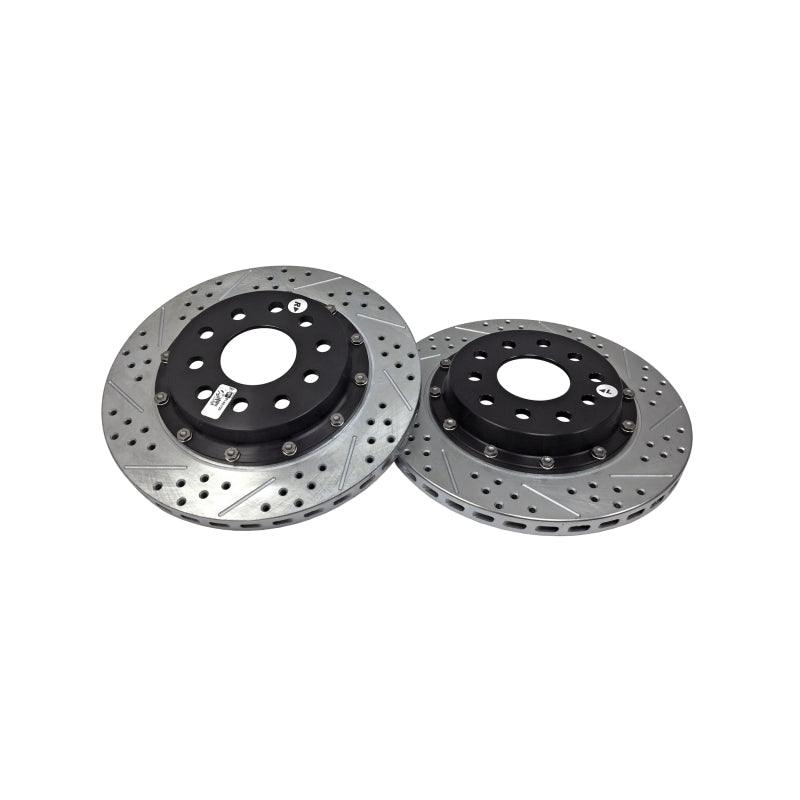 Baer EradiSpeed+ Rear SDZ 2-Piece Rotors 2302019 Black Anodized Hat - 1988-1996 Chevrolet Corvette