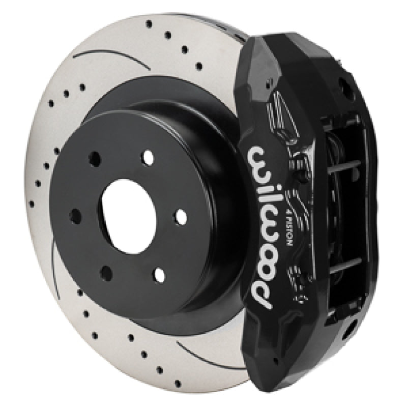 Wilwood 140-16861-D TX4R 4-Piston Rear Big Brake Kit - 16in x 1.25in Drilled and Slotted Rotor - 1999-2018 Chevrolet Silverado, GMC Sierra
