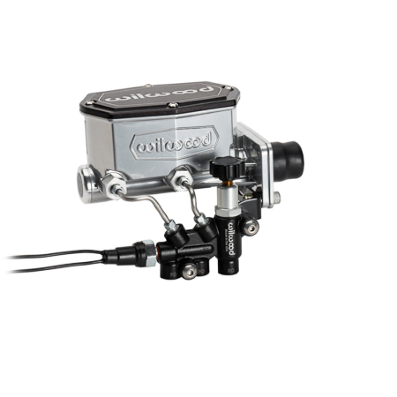 Wilwood 261-16797-P Mopar Compact Tandem Master Cylinder Kit with Combination Valve - 1 in. Bore, Chrome