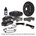 EBC Racing Apollo-6 Front Big Brake Kit 355mm Rotors Black - 2003-2009 Nissan 350Z 3.5L