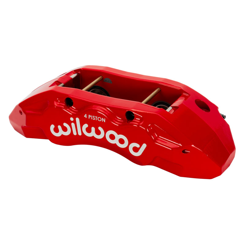 Wilwood 120-16731-RD TX4R Brake Caliper 1.62/1.38 Piston Sizing 1.25 Rotor, Left-Hand, Red