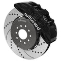 Wilwood SX6R Front Brake Kit 15in Drilled and Slotted Rotors Black - Ford Mustang II 140-18368-D