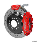 Wilwood 140-14883-DR Narrow Superlite 4R-MC4 Rear Big Brake Kit 4-Piston 12.88in Drilled Rotors Red Calipers - 1988-1996 Chevrolet Corvette C4