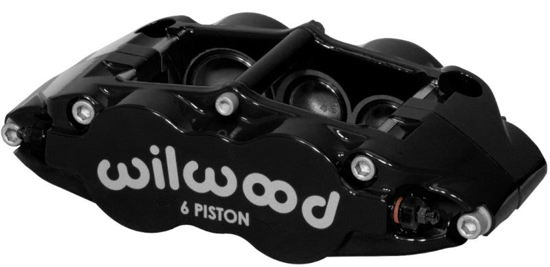 Wilwood Superlite 6R Narrow Forged Aluminum Caliper 120-14540-BK Black 6-Piston Left-Hand