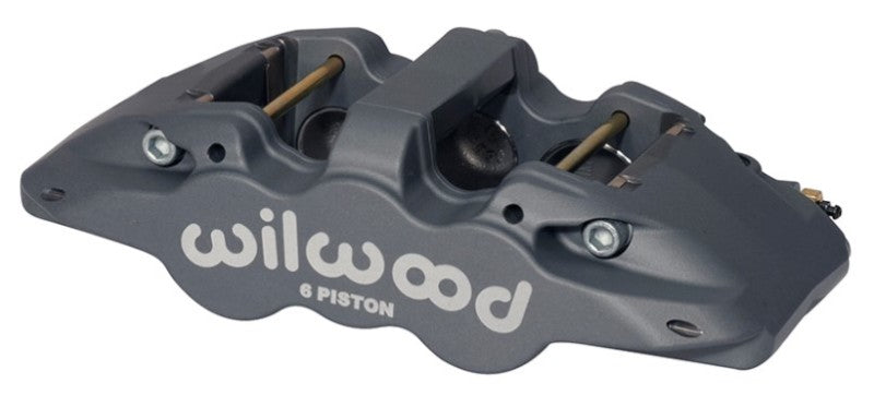 Wilwood Aero6 Forged 6-Piston Caliper 120-13292 - Left-Hand, Black Anodized, 1.62/1.12/1.12 Pistons, 0.80in Pad