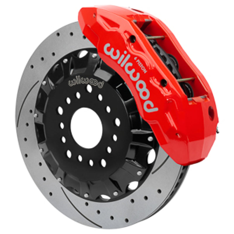 Wilwood 140-18123-DR TX6R Front Big Brake Kit 16in SRP Rotors and Lines Red - 1963-1970 Chevrolet C10
