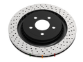 DBA 4000 Series XD Front Cross Drilled and Dimpled Rotor DBA43050XD-10 - 2004-2017 Subaru WRX STI