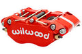 Wilwood Dynapro Radial Thin Pad Caliper Red - 1.75in Pistons, 0.81in Rotor, 4.75in Mount - 120-10000-RD