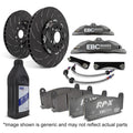 EBC Racing Front Big Brake Kit Anodized Apollo-4 Calipers 330mm Rotors - Volkswagen Up GTI