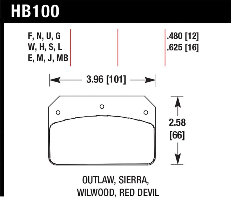 Hawk Performance HB101N.800 HP Plus Street Brake Pads - High Friction, Fade Resistant
