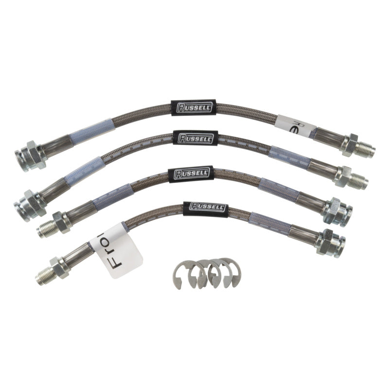 Russell Performance Street Legal Stainless Braided Brake Line Kit 686000 - 1991-1999 Mitsubishi 3000GT 2WD