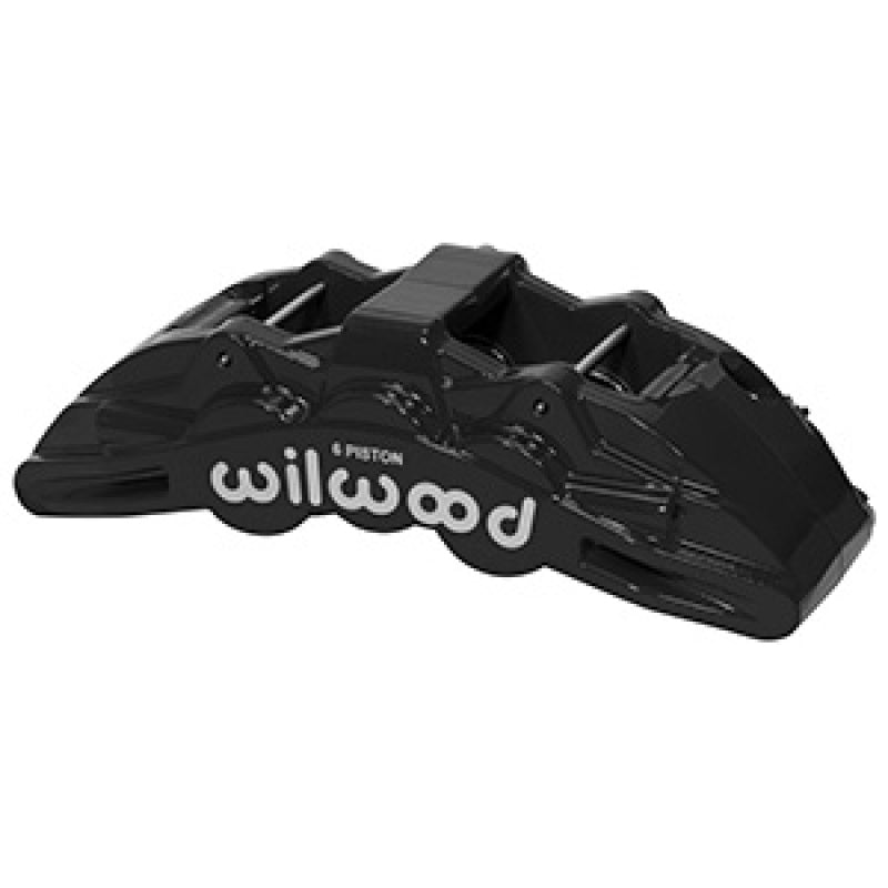 Wilwood SX6R 120-14861-BK Forged Six-Piston Radial Caliper, Left, Black, 1.25in Rotor