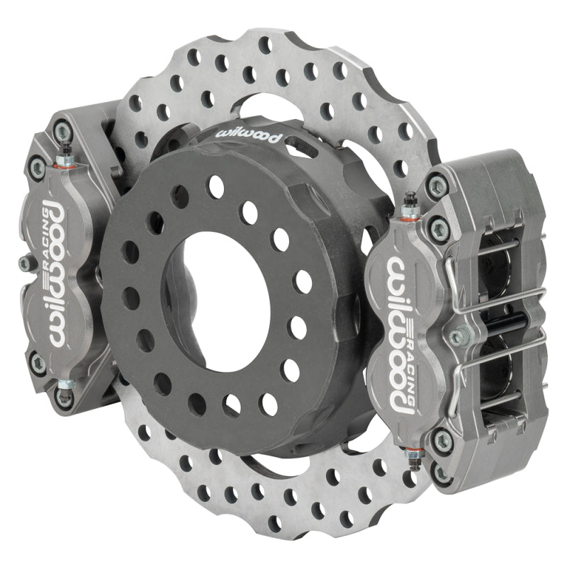 Wilwood Dynapro SA Lug Drive Dynamic Dual Rear Drag Brake Kit - Big Ford New Style, 2.36in Offset