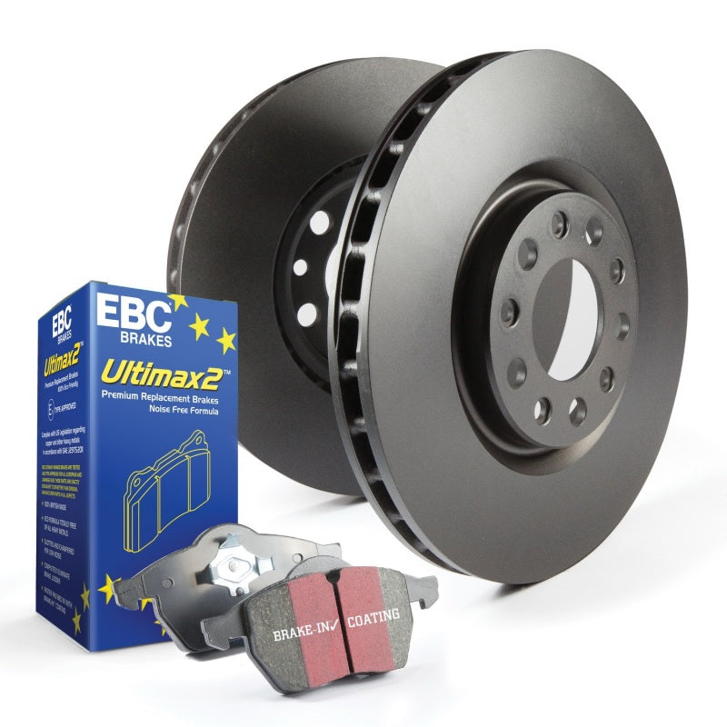 EBC S20 Front and Rear Brake Pad and Rotor Kit S20K1461 - Ultimax Pads with RK Rotors, Both Axles