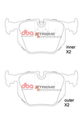 DBA XP Performance Rear Brake Pads DB1397XP - 2003-2006 BMW M3 E46