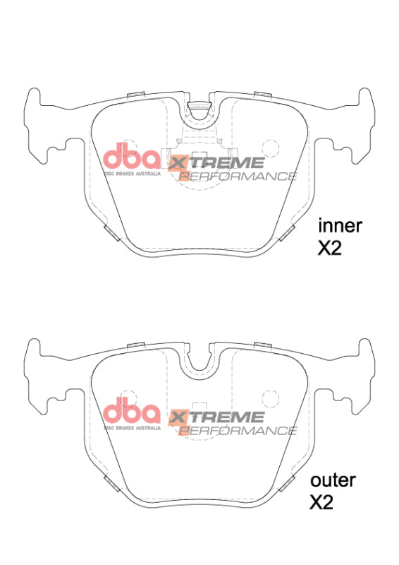 DBA XP Performance Rear Brake Pads DB1397XP - 2003-2006 BMW M3 E46
