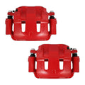 For 00-04 Ford Excursion F250 F350 SD Front Red Brake Calipers w/ Bracket Pair