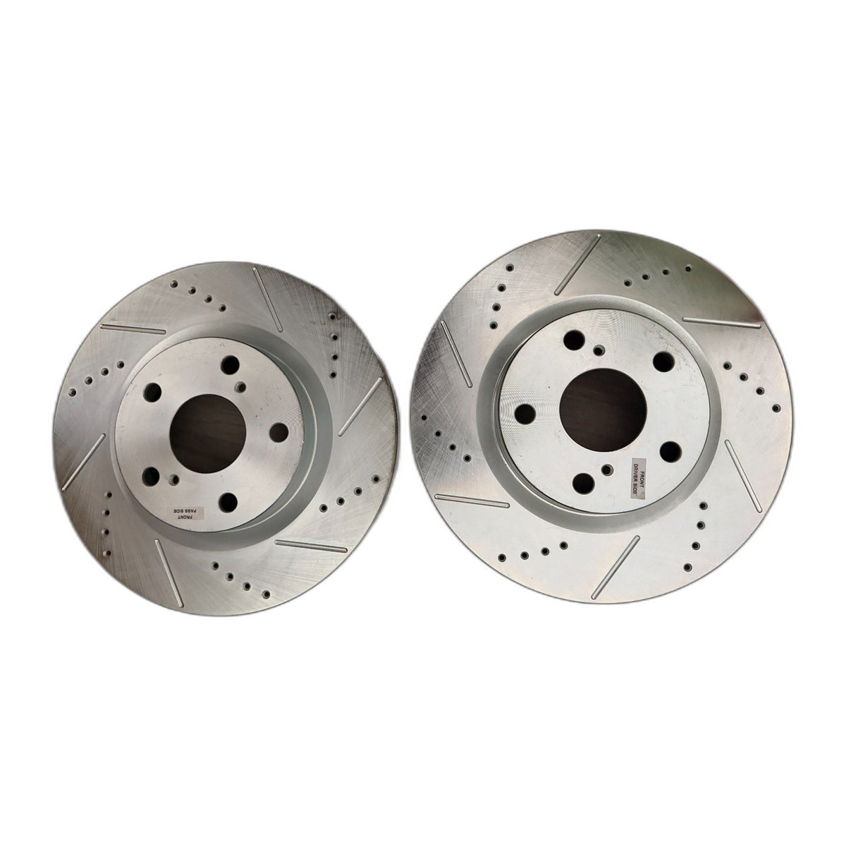 Power Stop JBR1127XR JBR1127XL Front Drilled Slotted Brake Rotor Pair Open Box