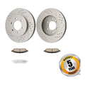 Front Brake Rotors & Front Brake Pads Set for 2004-2008 Ford F-150 5.4L