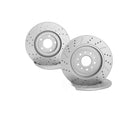 Front and Rear Drilled Rotors & Ceramic Brake Pads for Ford Edge Lincoln MKX