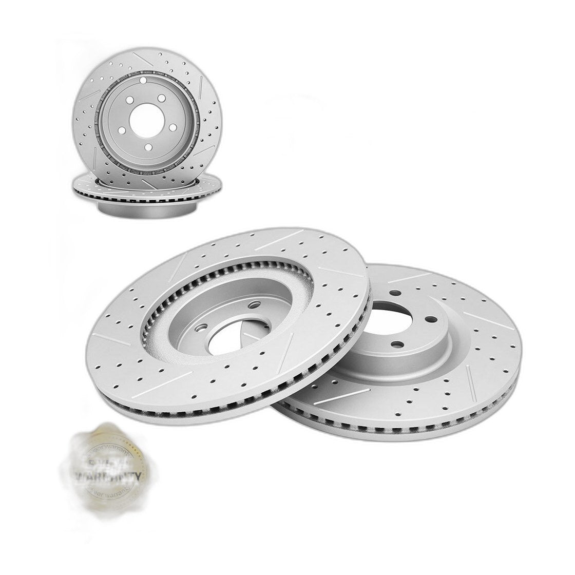 AWD Front Rear Brake Rotors & Pads Kit For 2007 - 2010 Ford Edge Lincoln MKX