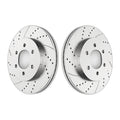 Front Drilled Rotors Ceramic Brakes Pads Disc Fit 4WD 2004-08 Ford F-150 Mark LT
