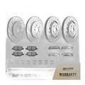 Front Rear Brake Rotors Pads for Ford Explorer Flex 13-2019 Heavy Duty Brakes