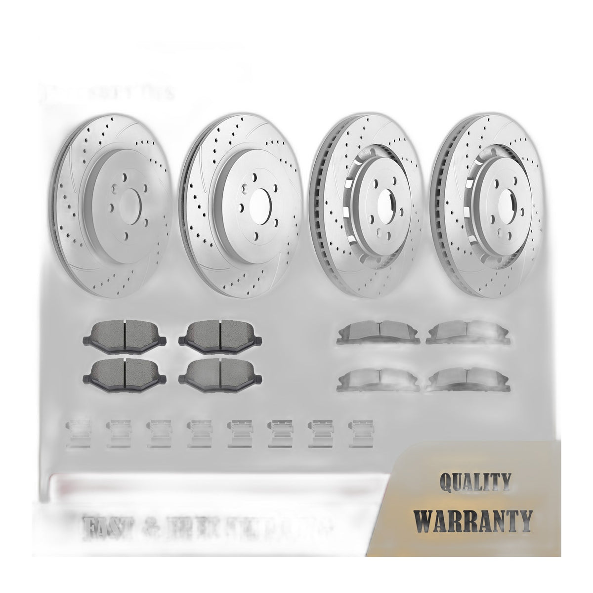 Front Rear Brake Rotors Pads for Ford Explorer Flex 13-2019 Heavy Duty Brakes